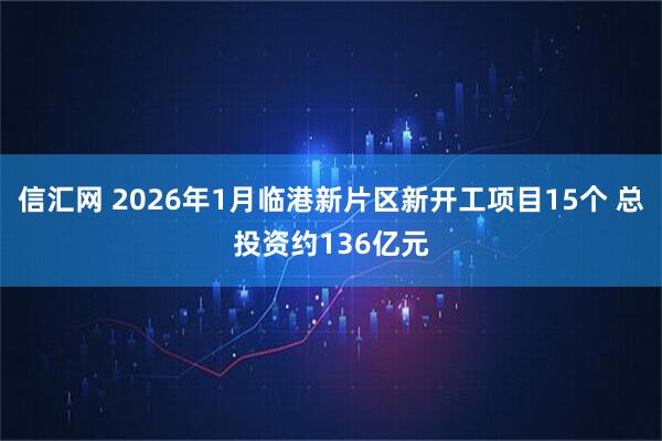 信汇网 2026年1月临港新片区新开工项目15个 总投资约136亿元